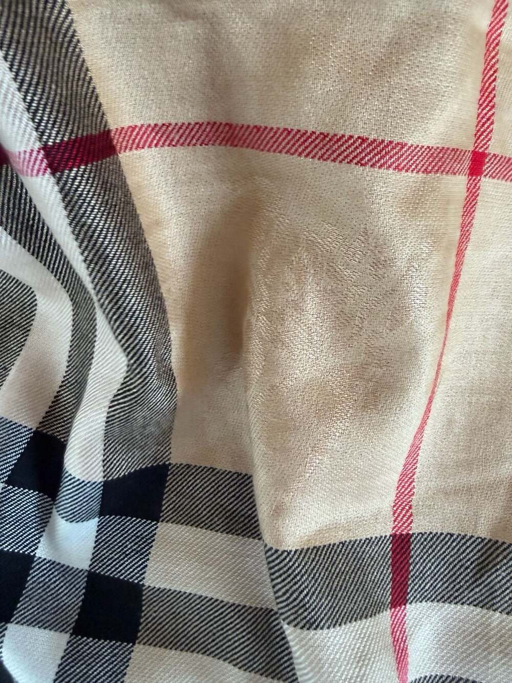 Burberry London 100% Cashmere Giant Check Scarf Made in England - Picture 10 of 16